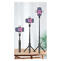 Multifunktions Selfie Stick & Tripod Ständer K22-D - Schwarz
