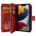 Mehrzweck-Serie iPhone 14 Max Schutzhülle mit Geldbörse - Rot