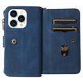 Mehrzweck-Serie iPhone 14 Pro Max Schutzhülle mit Geldbörse - Blau