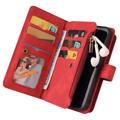 Mehrzweck-Serie iPhone 14 Schutzhülle mit Geldbörse - Rot