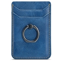 Muxma MX112 RFID-blockierender Kartenhalter mit Ringgriff - Elegant - Blau