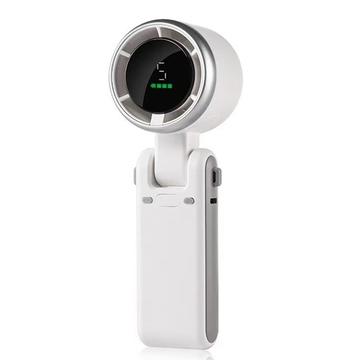 N607 Faltbarer Turbo-Handventilator mit Riemen - Weiß