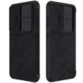 Nillkin Qin Pro Samsung Galaxy S23 5G Flip Case - Schwarz