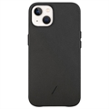 iCarer CH iPhone 13 Leder Hülle - Schwarz
