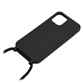 Halskette Serie iPhone 12 Mini TPU Hülle - Schwarz