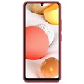 Nilkin Super Frosted Shield Samsung Galaxy A42 5G Hülle - Rot