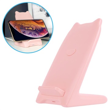Nillkin Kitty Qi Ladegerät / Tischhalterung - 10W - Rosa