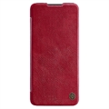 Nillkin Qin Samsung Galaxy A34 5G Flip Case mit Kartenhalter - Rot