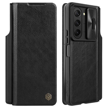 Samsung Galaxy Z Fold5 Nillkin Qin Pro Flip Case - Schwarz