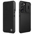 Nillkin Qin Pro Series Samsung Galaxy S22 5G Flip Hülle - Schwarz