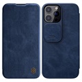 Nillkin Qin Pro Series iPhone 13 Pro Flip Hülle - Blau