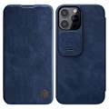 Nillkin Qin Pro Series iPhone 13 Pro Max Flip Hülle - Blau