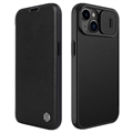 Nillkin Qin Pro Series Samsung Galaxy S22 5G Flip Hülle - Schwarz