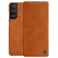 Nillkin Qin Series Samsung Galaxy S21 5G Flip Case - Braun