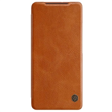 Nillkin Qin Series Samsung Galaxy S21 Ultra 5G Flip Hülle - Braun