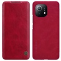 Nillkin Qin Series Xiaomi Mi 11 Flip Hülle - Rot