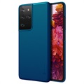 Nillkin Super Frosted Shield Samsung Galaxy S21 Ultra 5G Hülle - Blau