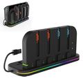 Nintendo Switch 1/2/OLED iPega PG-SW2062 9-in-1 Lade- und Kühlungsständer mit RGB