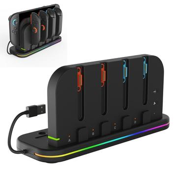Nintendo Switch 1/2/OLED iPega PG-SW2062 9-in-1 Lade- und Kühlungsständer mit RGB