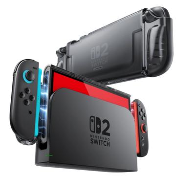 Nintendo Switch 2 Supcase Kristallgehülle - Frost Schwarz