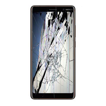 Nokia 7 plus LCD und Touchscreen Reparatur - Schwarz