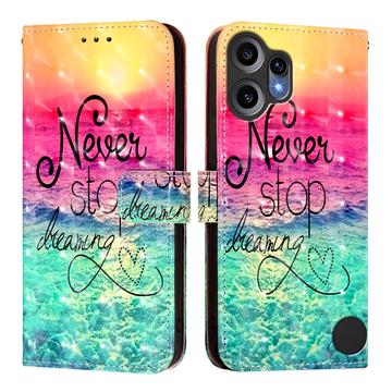 Nothing CMF Phone 2 Pro Wonder Serie Wallet Hülle - Nie aufhören zu träumen