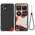 Nothing CMF Phone 2 Pro Liquid Silikonhülle mit Handschlaufe - Schwarz