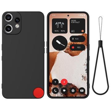 Nothing CMF Phone 2 Pro Liquid Silikonhülle mit Handschlaufe - Schwarz