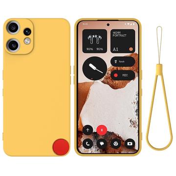 Nothing CMF Phone 2 Pro Liquid Silikonhülle mit Handschlaufe - Gelb