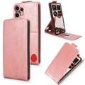Nothing CMF Phone 2 Pro Vertikal Flip Hülle mit Ständer - Roségold