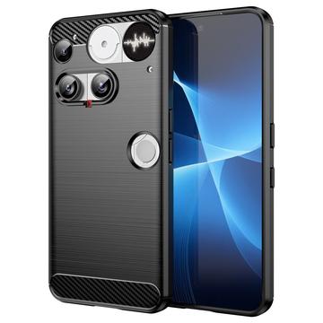 Nothing Phone (3) Gebürstete TPU Hülle - Karbonfaser