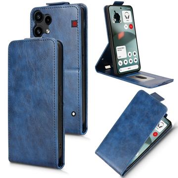 Nothing Phone (3a) Lite Vertikal Flip Hülle mit Ständer - Dunkelblau