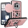 Nothing Phone (3a) Pro Drehring-Hybrid Hülle mit Kameraschutz - Roségold