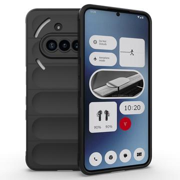 Nothing Phone (3a) Rugged TPU Hülle - Schwarz