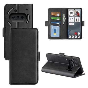 Nothing Phone (3a) Wallet Hülle mit Magnetverschluss - Kalb Textur