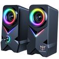 ONIKUMA L2 2Pcs / Set Bluetooth Lautsprecher RGB Buntes Licht HiFi Audio Wireless Subwoofer