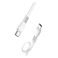 Okkes PD02 Typ-C / Typ-C Ladedatenkabel - 100cm - Weiß