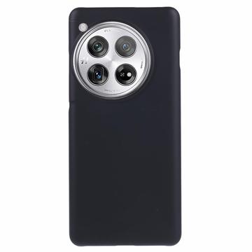 OnePlus 12 Gummierte Kunststoff Hülle - Schwarz