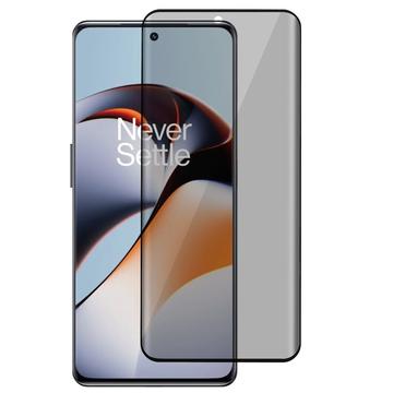 OnePlus 12R/Ace 3 Privacy Full Cover Panzerglas - 9H - Schwarz Rand