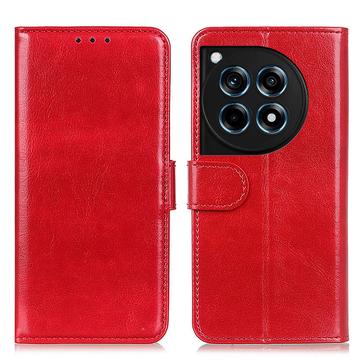 OnePlus 12R/Ace 3 Wallet Schutzhülle mit Magnetverschluss - Rot