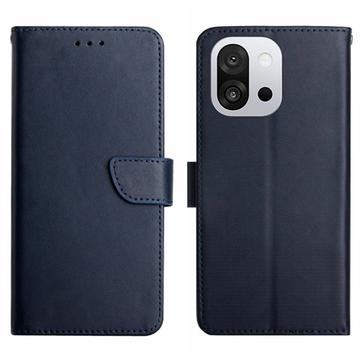 OnePlus 13T Lederhülle mit Geldbörse und Ständer - Blau