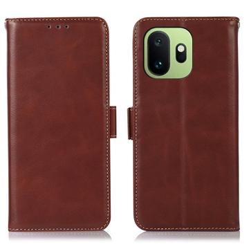 OnePlus 15T Wallet Leder Hülle mit RFID - Braun