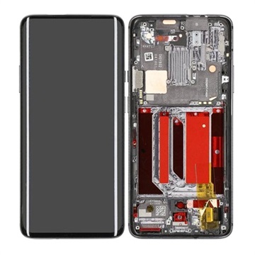 OnePlus 7 Pro Oberschale & LCD Display 2011100059 - Mirror Grey