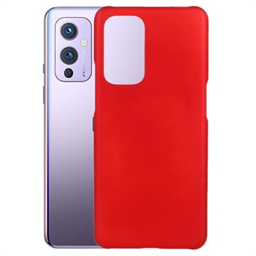 OnePlus 9 Gummierte Kunststoff Hülle - Rot