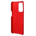 OnePlus 9 Gummierte Kunststoff Hülle - Rot