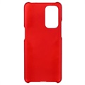 OnePlus 9 Gummierte Kunststoff Hülle - Rot