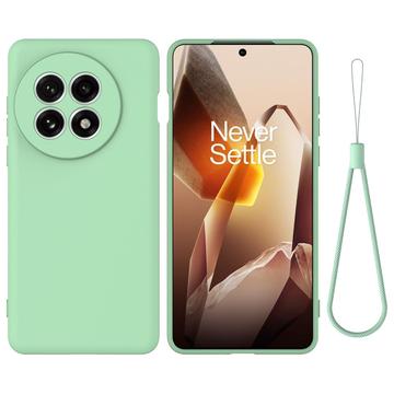 OnePlus Ace 5/5 Pro/13R Liquid Silikonhülle mit Handschlaufe - Grün