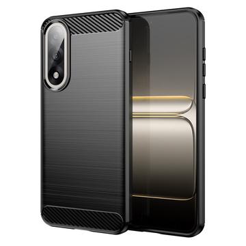 OnePlus Ace 5 Ultra/Nord 5 Gebürstete TPU Hülle - Karbonfaser - Schwarz