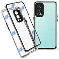 OnePlus Nord 2 5G Magnetisches Cover mit Panzerglas - Silber