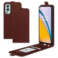 OnePlus Nord 2 5G Vertikales Flip Hülle mit Kartensteckplatz